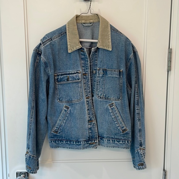 Vintage Ralph Lauren Denim Jacket with Corduroy Collar